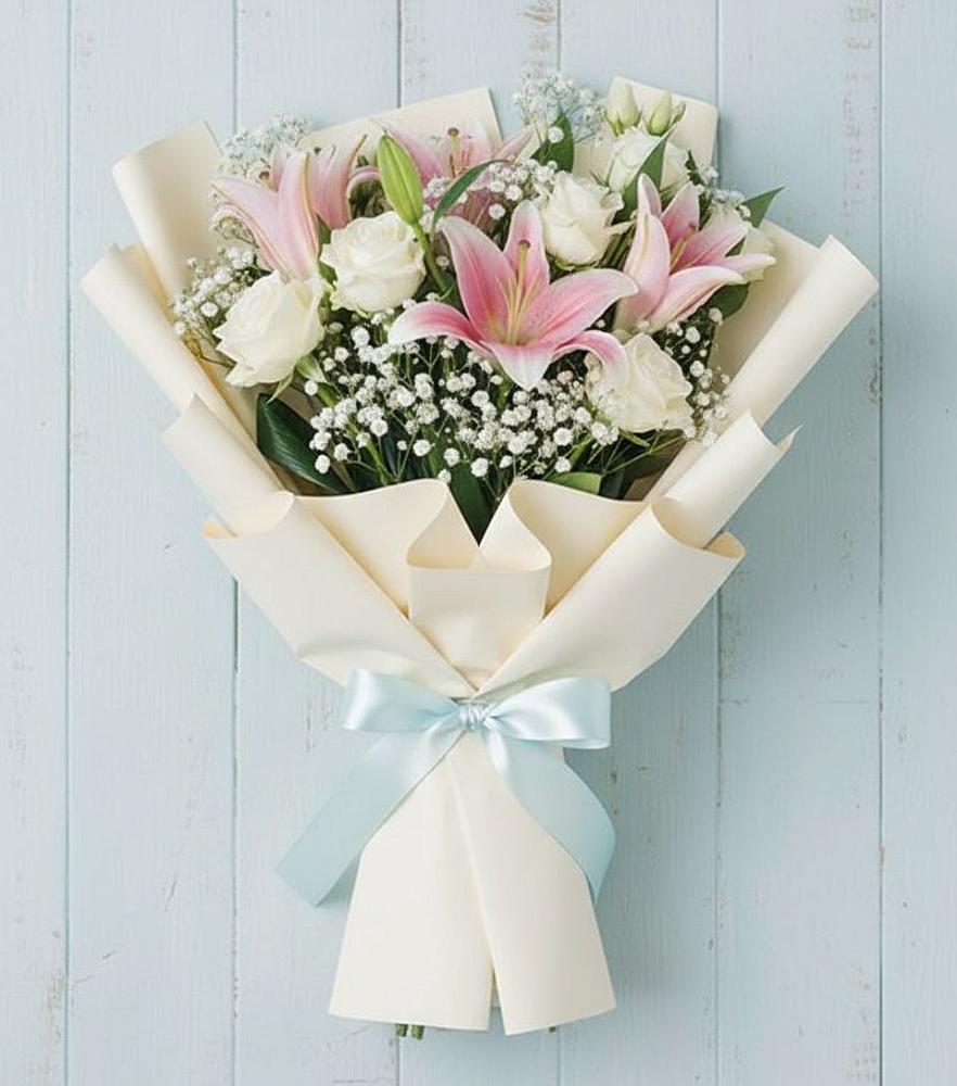 Букет цветов из: Лилии в Губкинском
