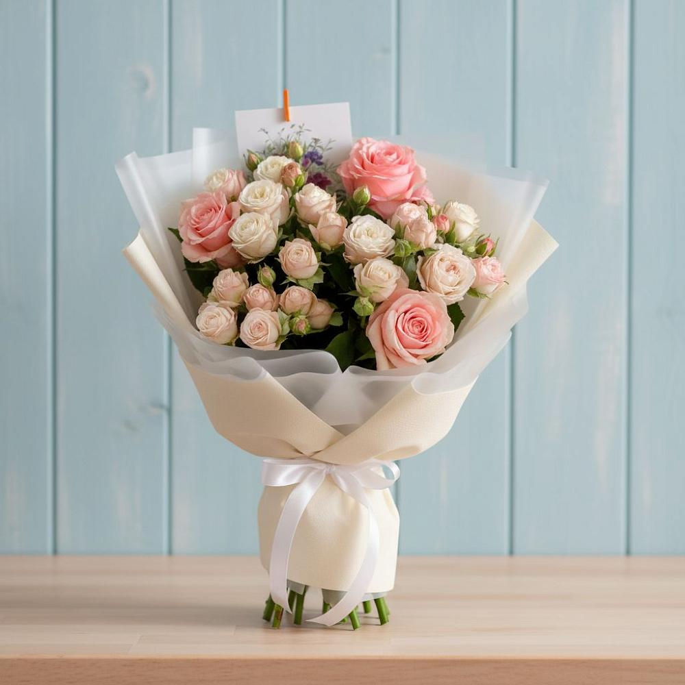 Букет цветов из: Розы в Губкинском