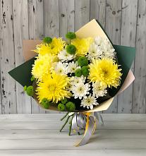 Букет цветов из:  Хризантемы #REPLACE_PRED# Губкинском