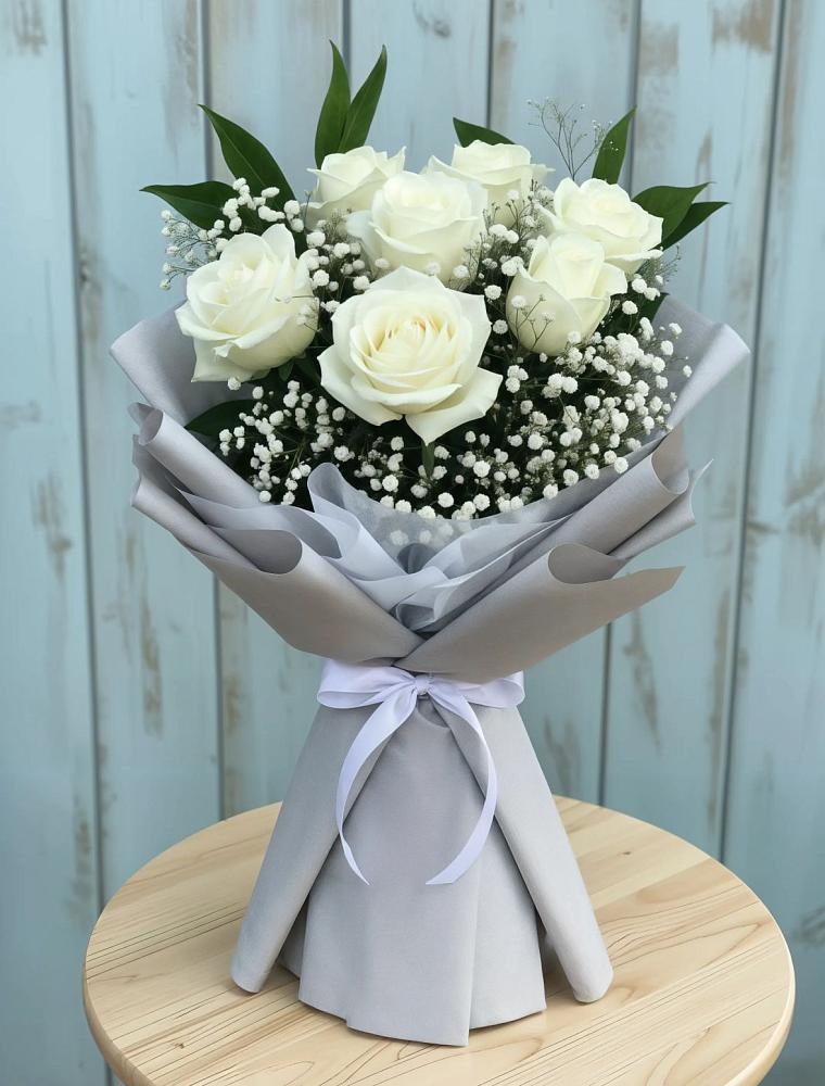 Букет цветов из: Розы в Губкинском