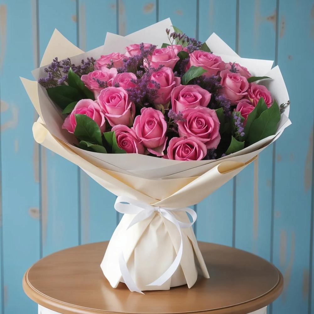 Букет цветов из: Розы в Губкинском