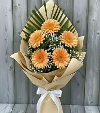 Букет цветов из:  Герберы #REPLACE_PRED# Губкинском